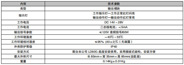 利達LD6804GT輸出模塊接線安裝技術(shù)