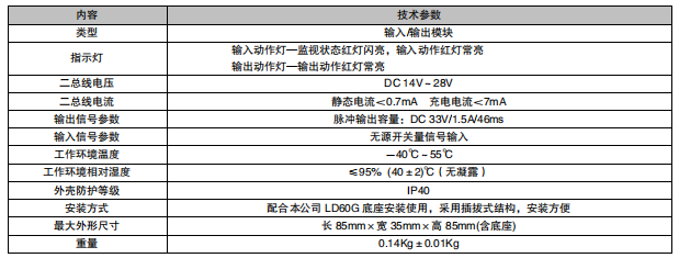 利達LD6801GM輸入/輸出模塊接線安裝技術(shù)
