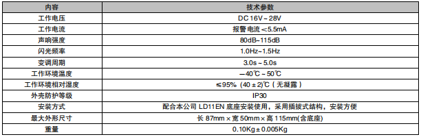 利達LD1002EN(F)火災聲光警報器(兩線制，非編碼型)接線安裝技術